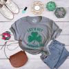 Womens Lets Get Lucked Up T Shirt Funny Saint Patricks Day Lucky Drinking Tee(Light Heather Grey)