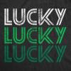 Womens Lucky Shamrock St Patricks Day Shirt – Funny Irish Clover Tee – Cute Green Holiday Outfit for Parade and Party(Heather Black)