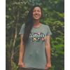 Womens Mama Bear T Shirt Cute Funny Best Mom of Boys Girls Cool Mother Tee(Dark Heather Grey – Floral)