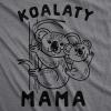 Womens Mama Duck T Shirt Cute Bird mom Gift for Pet Owner or Lover(Dark Heather Grey – Koalaty Mama)