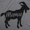 Womens Mama Duck T Shirt Cute Bird mom Gift for Pet Owner or Lover(Dark Heather Grey – Mama Goat)