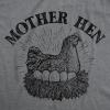 Womens Mama Duck T Shirt Cute Bird mom Gift for Pet Owner or Lover(Dark Heather Grey – Mother Hen)