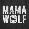 Womens Mama Duck T Shirt Cute Bird mom Gift for Pet Owner or Lover(Heather Black – Mama Wolf)