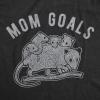 Womens Mama Duck T Shirt Cute Bird mom Gift for Pet Owner or Lover(Heather Black – Mom Goals Opossum)