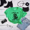 Womens Pinch Me and Die T Shirt Funny Cat Saint Patricks Day T Shirt Sarcastic(Heather Green)