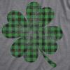 Womens Saint Patricks Day T Shirts Funny Shenanigans Clover Graphic Tees for Women(Dark Heather Grey – Buffalo Shamrock)