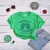 Womens Saint Patricks Day T Shirts Funny Shenanigans Clover Graphic Tees for Women(Heather Green – Cheers)