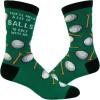 Crazy Dog T-Shirts Funny Cool Graphic Novelty Crew Socks for Men(Lot of Balls)