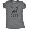 Crazy Dog T-Shirts womens 024badassmomgroupwmn(Dark Heather Grey – Off Duty)