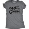 Crazy Dog Womens The Best Mothers Get Promoted to Grandmas T Shirt Cute Mothers Day Tee(Dark Heather Grey)