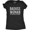 Funny Mom Shirts for Cool Moms with Hustle Sarcastic Mothers Day Tees with Funny Sayings(Heather Black – Badass Woman)