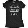 Funny Mom Shirts for Cool Moms with Hustle Sarcastic Mothers Day Tees with Funny Sayings(Heather Black – Moms Club)
