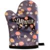 Mama Bear Oven Mitt Cute Mothers Day Cooking Baking Graphic Kitchen Accessories Funny Graphic Kitchenwear Mother’s Day Cool Animal Novelty Cookware Purple Oven Mitt(Oven Mitt)