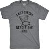 Mens Last Swing Before The Ring T Shirt Funny Golf Bachelor Bachelorette Wedding Tee(Dark Heather Grey)