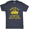 Mens Nachos are Just Tacos Relationship T-Shirt Hilarious Saying Nerdy Joke Top(Heather Navy)