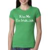 Womens Im Irish ish so Kiss Me T Shirt Funny Irish Tee for Saint Patricks Day(Green)