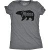 Womens Mama Bear T Shirt Cute Funny Best Mom of Boys Girls Cool Mother Tee(Dark Heather Grey)