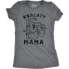 Womens Mama Duck T Shirt Cute Bird mom Gift for Pet Owner or Lover(Dark Heather Grey – Koalaty Mama)