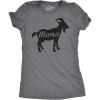 Womens Mama Duck T Shirt Cute Bird mom Gift for Pet Owner or Lover(Dark Heather Grey – Mama Goat)