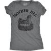 Womens Mama Duck T Shirt Cute Bird mom Gift for Pet Owner or Lover(Dark Heather Grey – Mother Hen)