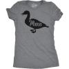 Womens Mama Duck T Shirt Cute Bird mom Gift for Pet Owner or Lover(Dark Heather Grey)