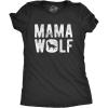 Womens Mama Duck T Shirt Cute Bird mom Gift for Pet Owner or Lover(Heather Black – Mama Wolf)