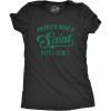 Womens Patrick was A Saint Funny Shenanigans Saint Patricks Day St Patty Tee(Heather Black)