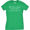 Womens Shenanigans Definition T Shirt Funny Saint Patricks Day St Patty Shamrock(Green)