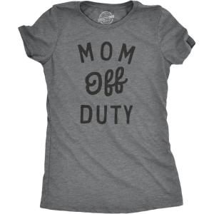 Crazy Dog T-Shirts womens 024badassmomgroupwmn(Dark Heather Grey – Off Duty)