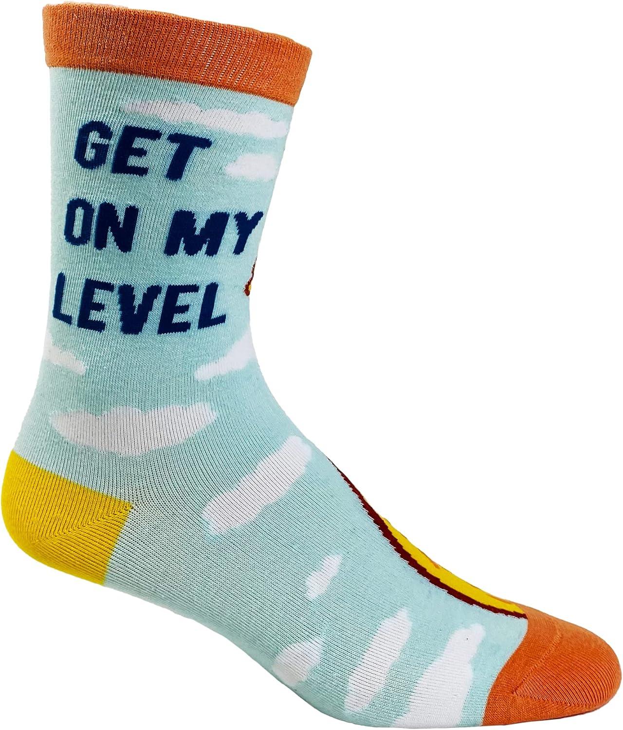 imageCrazy Dog TShirts Cute Animal Socks for Women Fun Socks with Animals and Sarcastic HumorGet on My Level