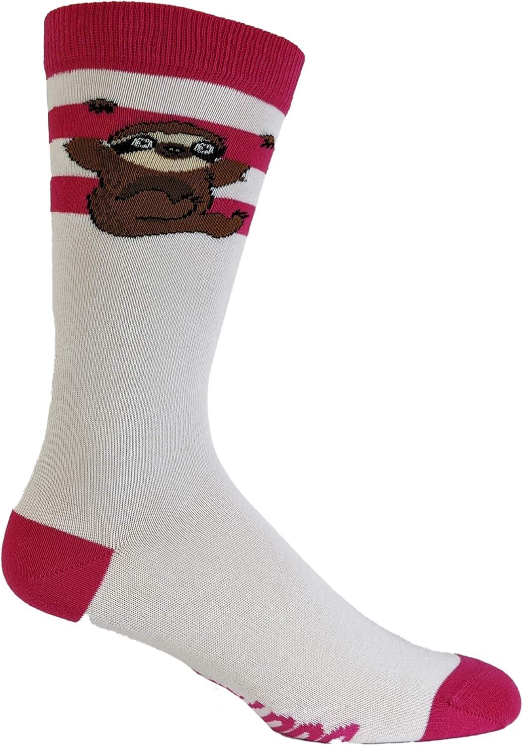 imageCrazy Dog TShirts Cute Animal Socks for Women Fun Socks with Animals and Sarcastic HumorSloth