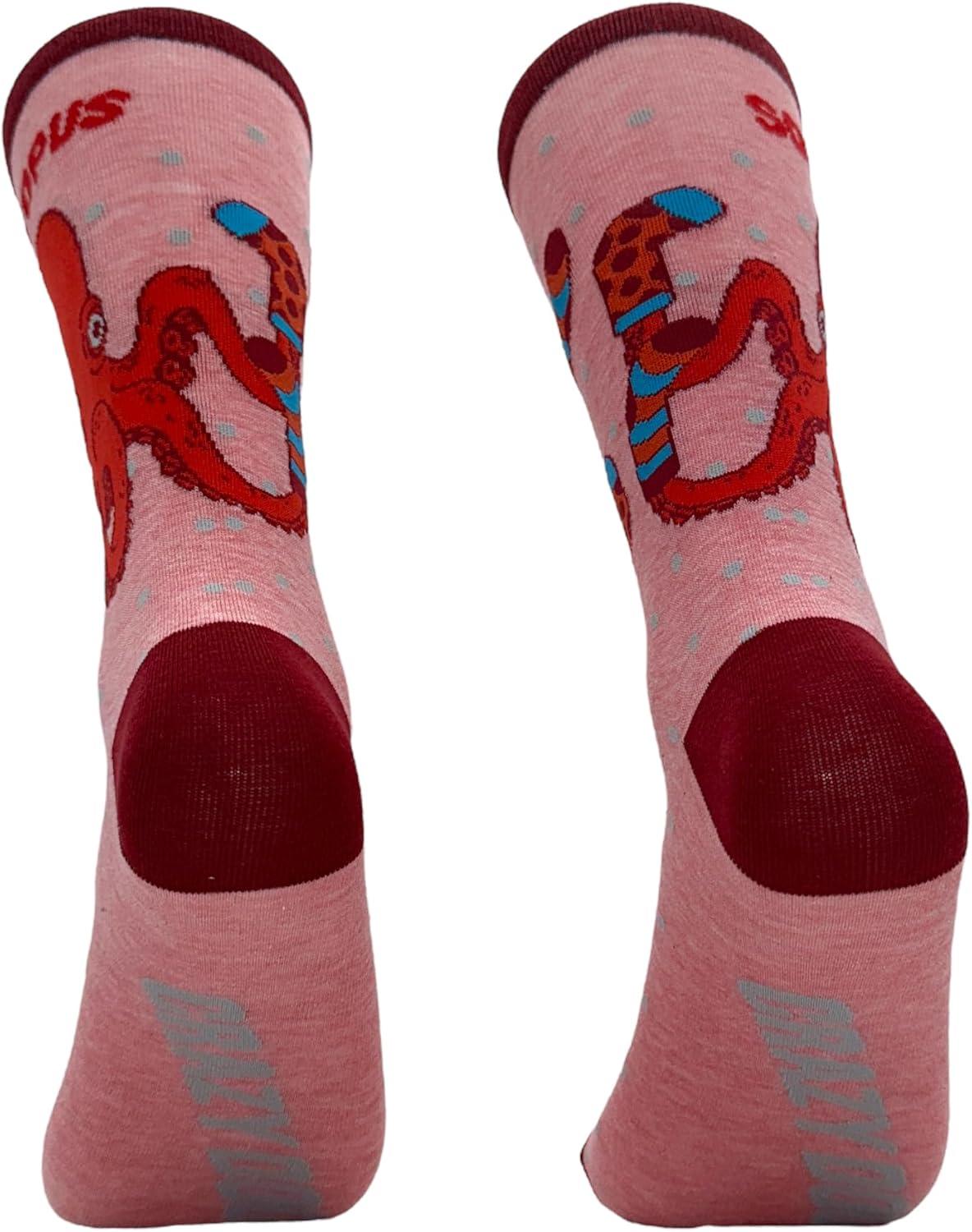 imageCrazy Dog TShirts Cute Animal Socks for Women Fun Socks with Animals and Sarcastic HumorSoctopus