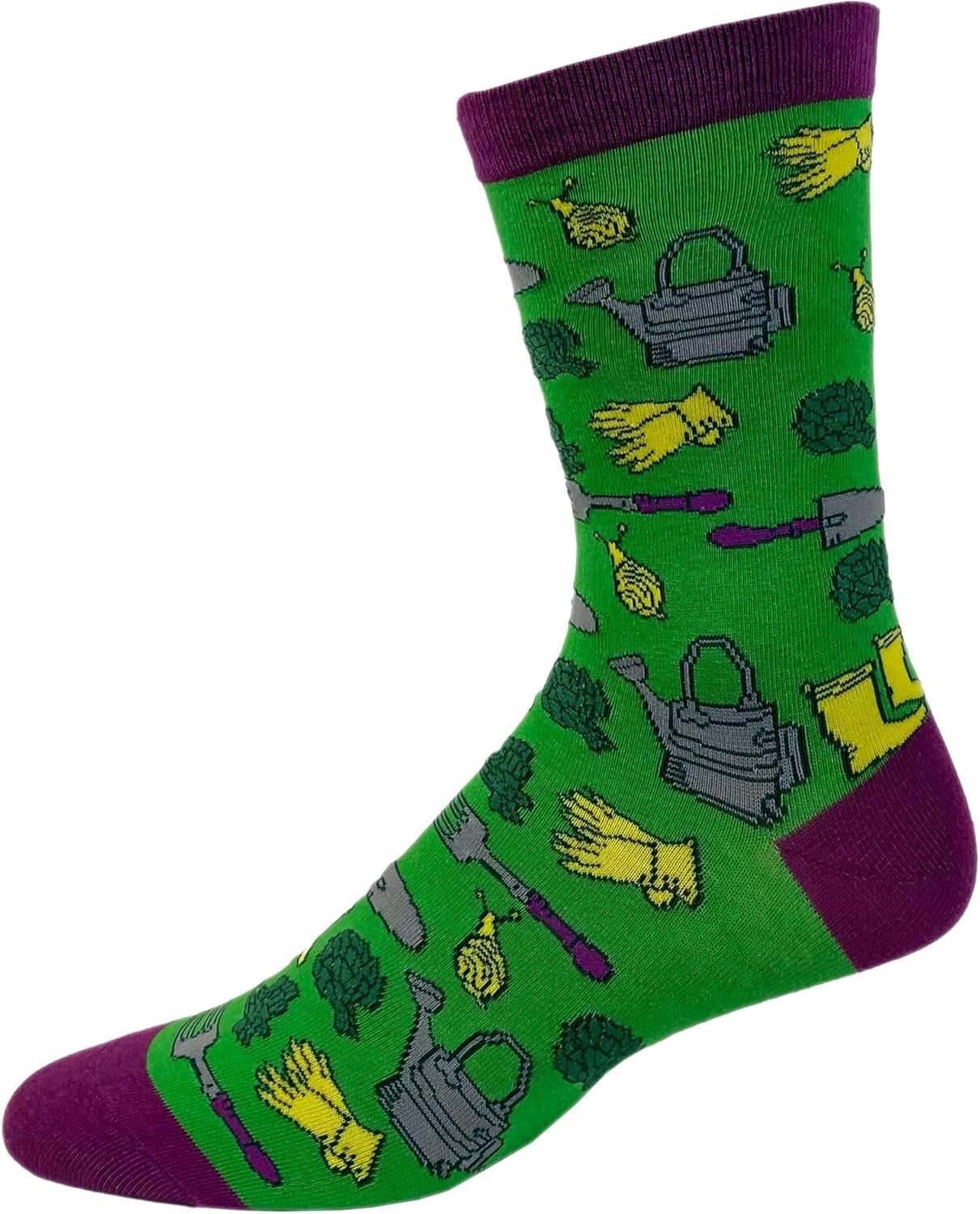 imageCrazy Dog TShirts Womens Gardening Tools Socks Funny Vegetable Gardener Graphic Novelty Footwear