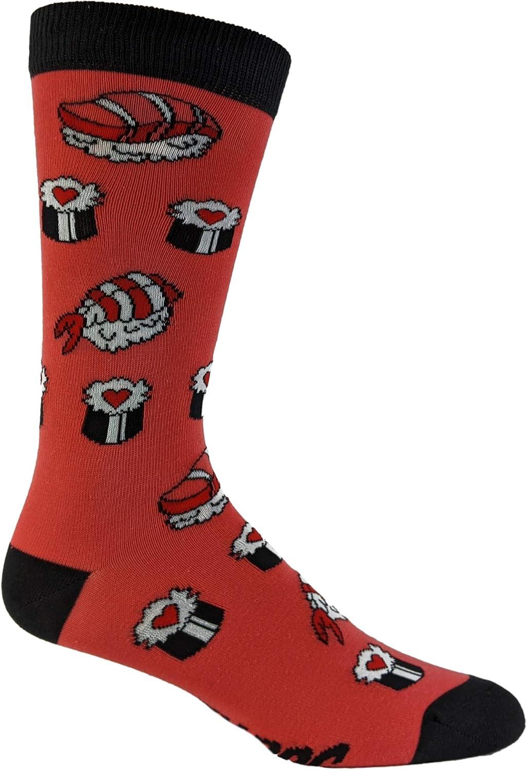 imageCrazy Dog TShirts Womens Let The Good Times Roll Socks Funny Japanese Sushi Sashimi Food Novelty Footwear