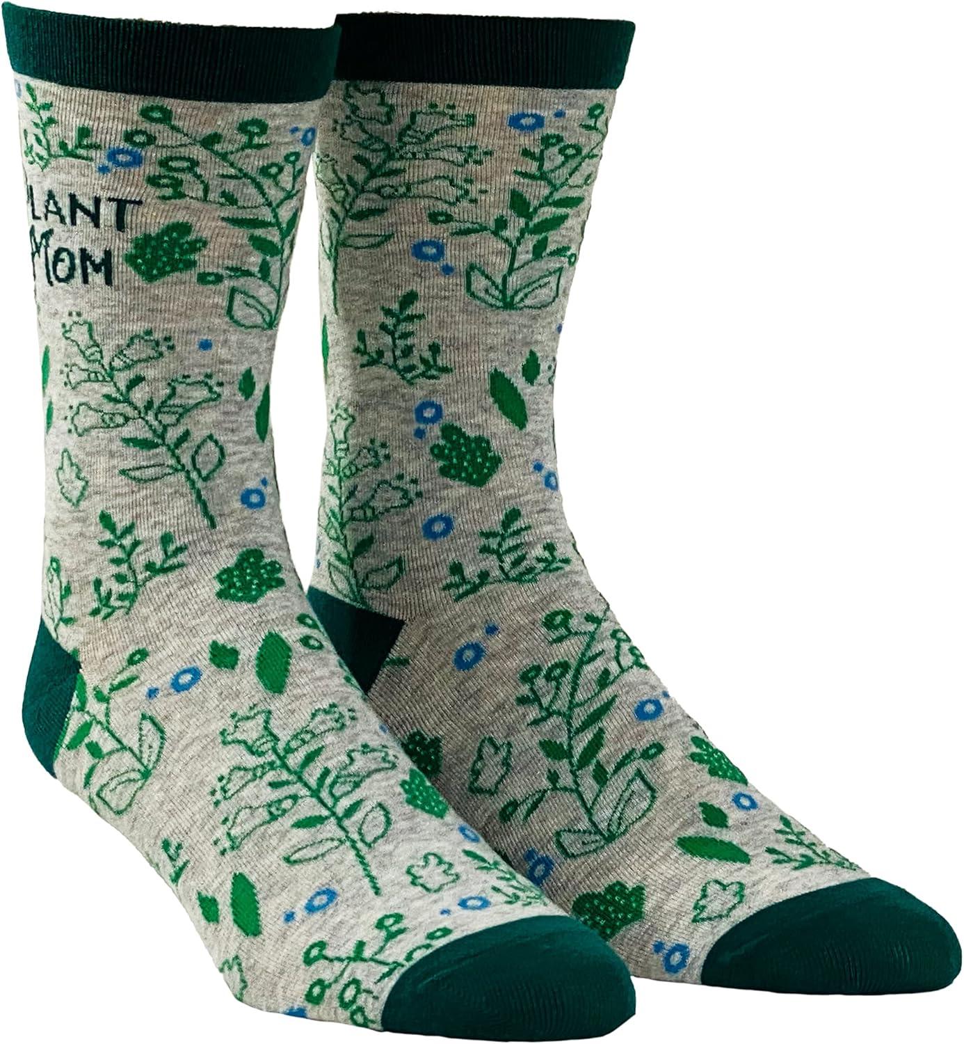 imageCrazy Dog TShirts Womens Plant Mom Socks Funny Gardening Flowers Herbs Growing Novelty Graphic Footwear