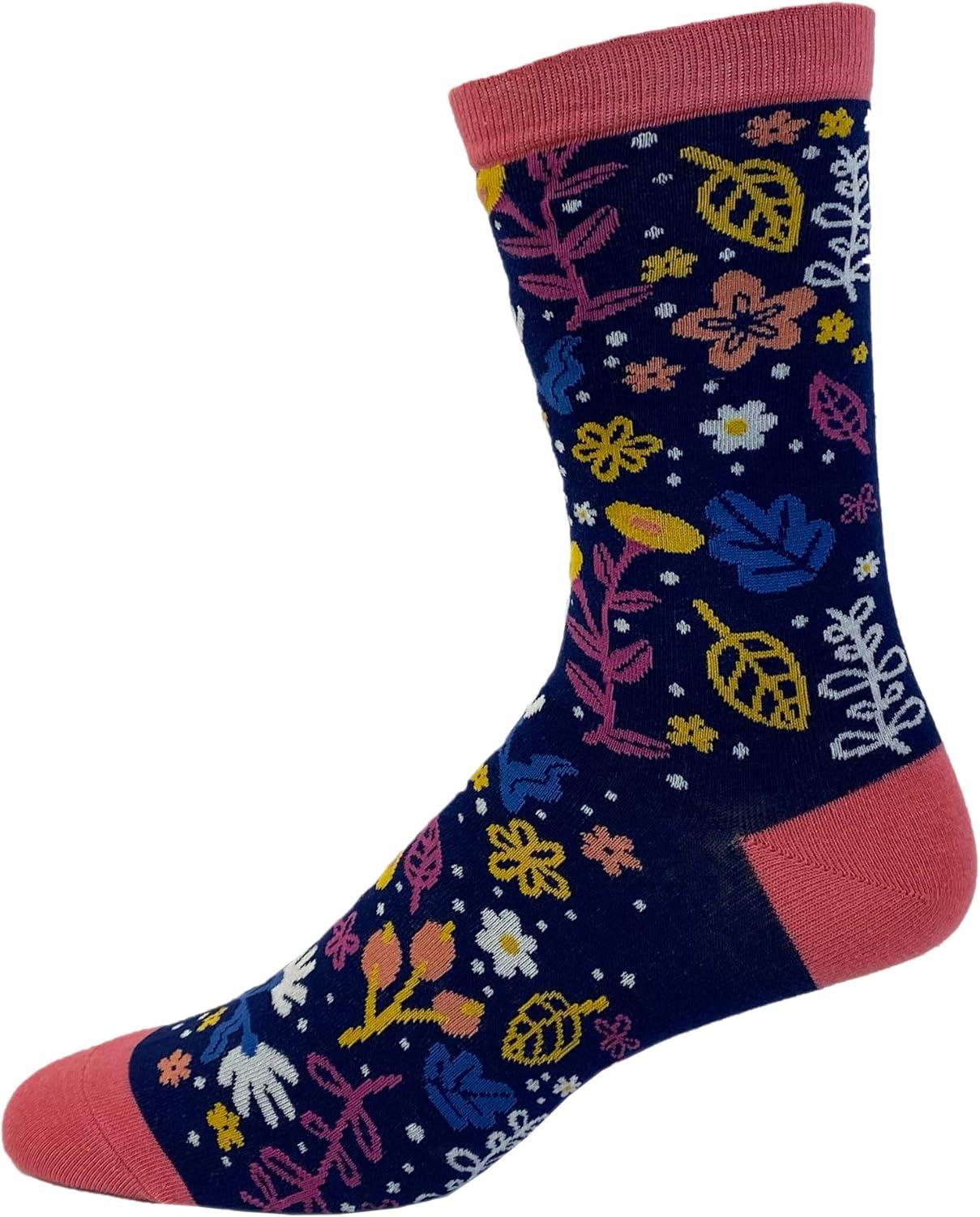 imageFunny Mom Socks for Women Awesome Mom Floral Crew Socks Cute Mothers Day Birthday Christmas Gift Soft Cotton Comfy Fit