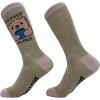 Crazy Dog T-Shirts Cute Animal Socks for Women Fun Socks with Animals and Sarcastic Humor(Bearly Awake)