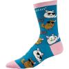 Crazy Dog T-Shirts Cute Animal Socks for Women Fun Socks with Animals and Sarcastic Humor(Chinchillin)