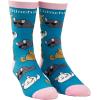 Crazy Dog T-Shirts Cute Animal Socks for Women Fun Socks with Animals and Sarcastic Humor(Chinchillin)