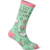 Crazy Dog T-Shirts Cute Animal Socks for Women Fun Socks with Animals and Sarcastic Humor(Get It from My Llama)