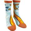 Crazy Dog T-Shirts Cute Animal Socks for Women Fun Socks with Animals and Sarcastic Humor(Get on My Level)
