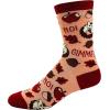 Crazy Dog T-Shirts Cute Animal Socks for Women Fun Socks with Animals and Sarcastic Humor(Hedgehogs Sharing)