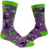Crazy Dog T-Shirts Womens Halloween Socks Funny Spooky October Fall Novelty Graphic Footwear(6-pack)