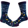 Crazy Dog T-Shirts Womens Halloween Socks Funny Spooky October Fall Novelty Graphic Footwear(Drive a Stick)