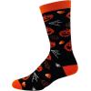 Crazy Dog T-Shirts Womens Halloween Socks Funny Spooky October Fall Novelty Graphic Footwear(Jack-o-lantern)