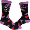 Crazy Dog T-Shirts Womens Halloween Socks Funny Spooky October Fall Novelty Graphic Footwear(Zombies Eat Brains)