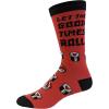 Crazy Dog T-Shirts Women’s Let The Good Times Roll Socks Funny Japanese Sushi Sashimi Food Novelty Footwear