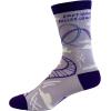 Emotional Roller Coaster Socks Funny Anxiety Crazy Graphic Novelty Footwear(Purple)