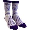 Emotional Roller Coaster Socks Funny Anxiety Crazy Graphic Novelty Footwear(Purple)