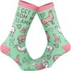 Crazy Dog T-Shirts Cute Animal Socks for Women Fun Socks with Animals and Sarcastic Humor(Get It from My Llama)